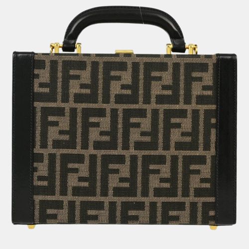 Fendi Brown Black Zucca Makeup Box - Fendi - Modalova