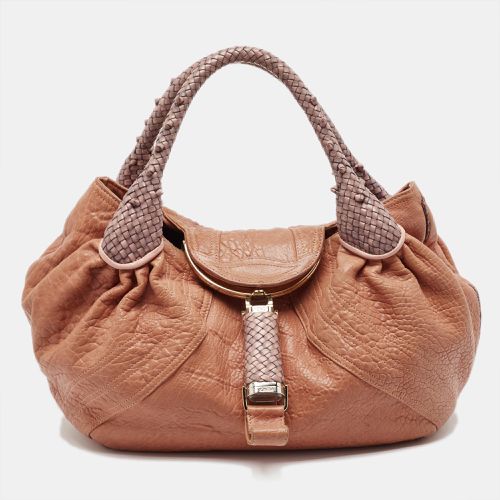 Fendi Peach Textured Leather Spy Hobo - Fendi - Modalova