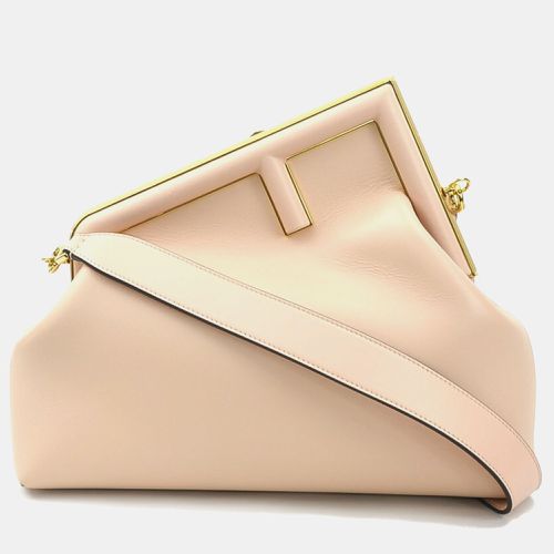 Fendi Leather Pink First Medium Shoulder Bag - Fendi - Modalova