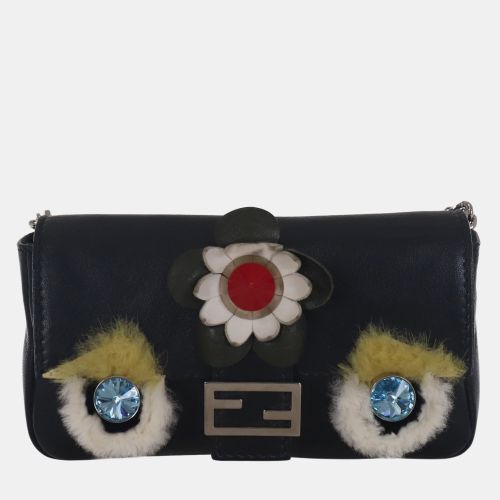 Fendi Monster Micro Leather Baguette bag - Fendi - Modalova