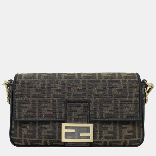 Fendi Zucca Canvas Medium Baguette Bag - Fendi - Modalova