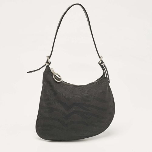 Fendi Black Canvas and Leather Small Oyster Hobo - Fendi - Modalova