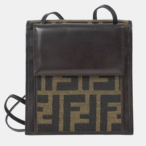 Fendi Brown Zucca Pattern Shoulder Wallet Bag - Fendi - Modalova