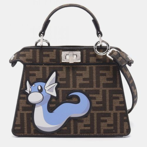 Fendi Canvas Leather Brown Multicolor Peekaboo ISeeU Petit Zucca Ryu Handbag - Fendi - Modalova