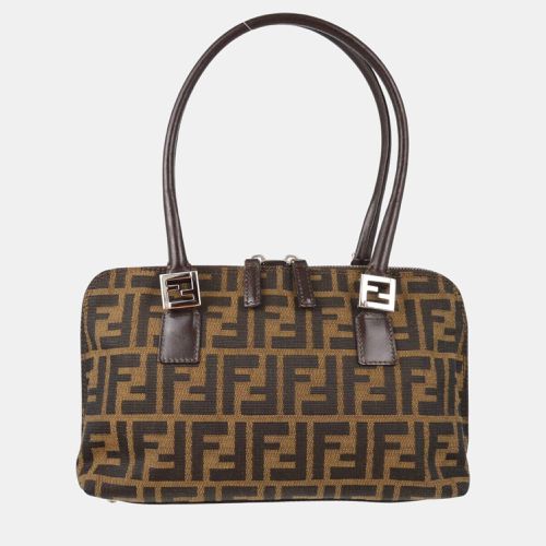 Fendi Brown Zucca Handbag - Fendi - Modalova