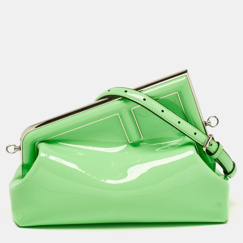 Fendi Green Patent Leather Midi first Bag - Fendi - Modalova