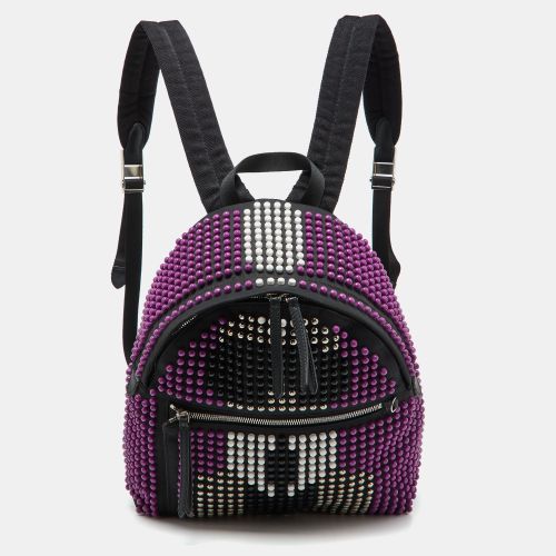 Fendi Black/Purple Nylon Karl Beaded Backpack - Fendi - Modalova