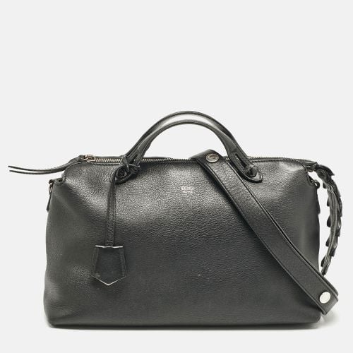 Fendi Black Leather Large By The Way Boston Bag - Fendi - Modalova