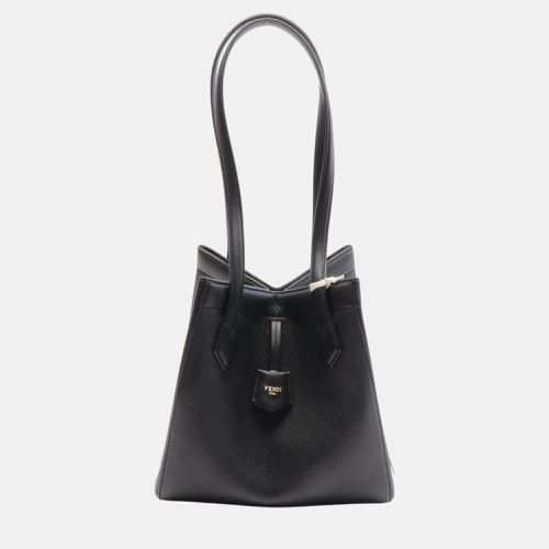 Fendi Leather Black Origami Medium Tote Bag - Fendi - Modalova