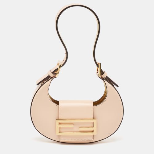 Fendi Peach Leather Mini Cookie Hobo - Fendi - Modalova