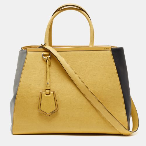 Fendi Tricolor Leather Medium 2Jours Tote - Fendi - Modalova