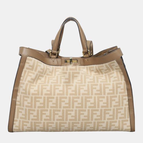 Fendi Peekaboo X-Tote FF Wool Shoulder Bag - Fendi - Modalova