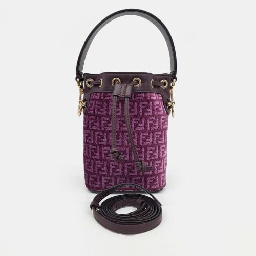 Fendi Purple Fabric Montresor Mini Bucket Bag - Fendi - Modalova