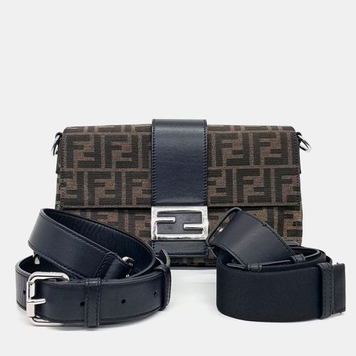 Fendi Black Brown Fabric Zucca belt bag - Fendi - Modalova