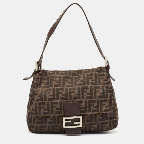 Fendi Tobacco Zucca Canvas and Leather Mama Baguette Bag - Fendi - Modalova