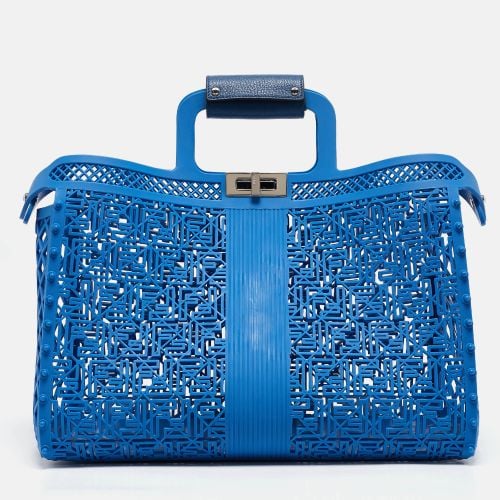 Fendi Blue Zucca Rubber Forty8 Basket Tote - Fendi - Modalova