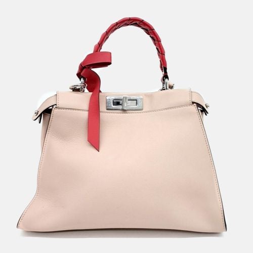 Fendi Pink Leather Peekaboo Regular Bag - Fendi - Modalova