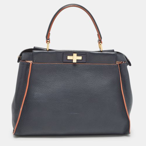 Leather Medium Peekaboo Top Handle Bag - Fendi - Modalova