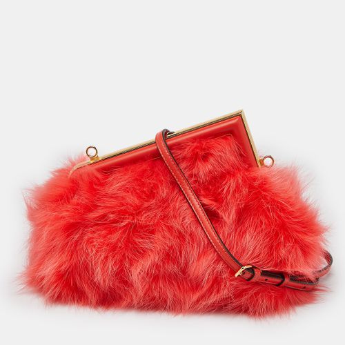 Fendi Red For Fur and Leather Small First Clutch - Fendi - Modalova