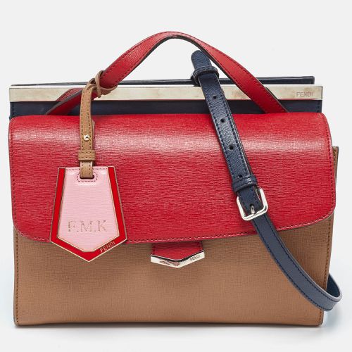 Fendi Tri Color Leather Small Demi Jour Top Handle Bag - Fendi - Modalova