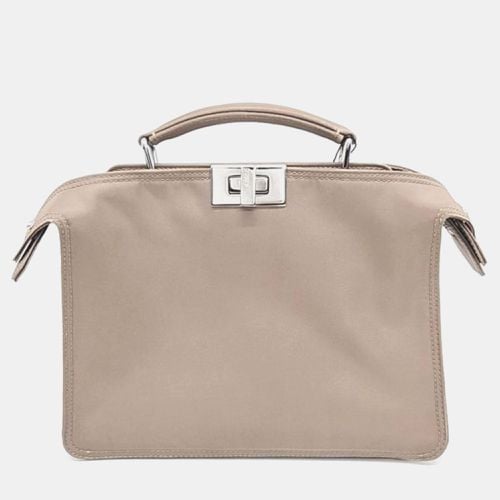 Fendi Beige Leather Mini Peekaboo ISeeU Satchel Bag - Fendi - Modalova