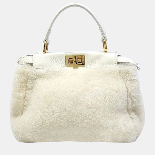 Fendi fur peekaboo mini bag - Fendi - Modalova