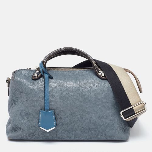 Fendi Blue/Beige Leather Medium By The Way Bag - Fendi - Modalova