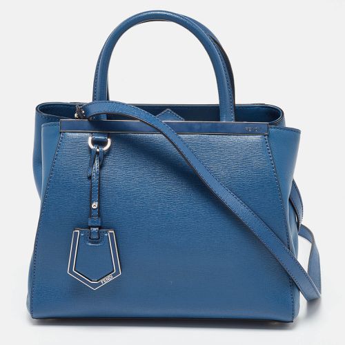 Fendi Blue Leather Petite Sac 2jours Tote - Fendi - Modalova