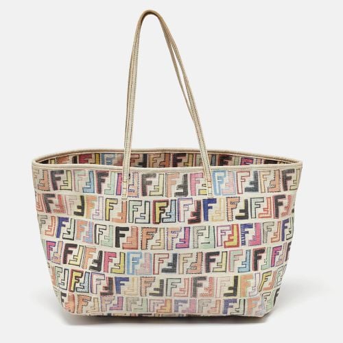 Fendi Multicolor Zucca Coated Canvas Large Roll Tote - Fendi - Modalova