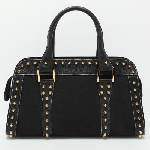 Fendi Black Canvas and Leather Selleria Embellished Satchel - Fendi - Modalova