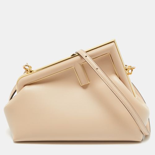 Peach Leather Small First Shoulder Bag - Fendi - Modalova