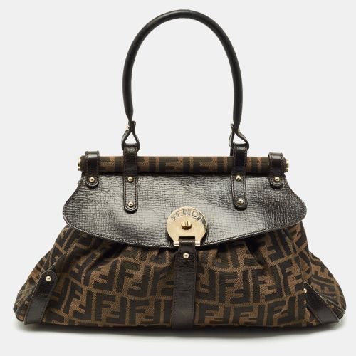Fendi Tobacco Zucca Canvas and Leather Magic Bag - Fendi - Modalova