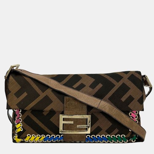 Fendi Zucca Canvas Rainbow Whipstitch Xl Baguette bag - Fendi - Modalova