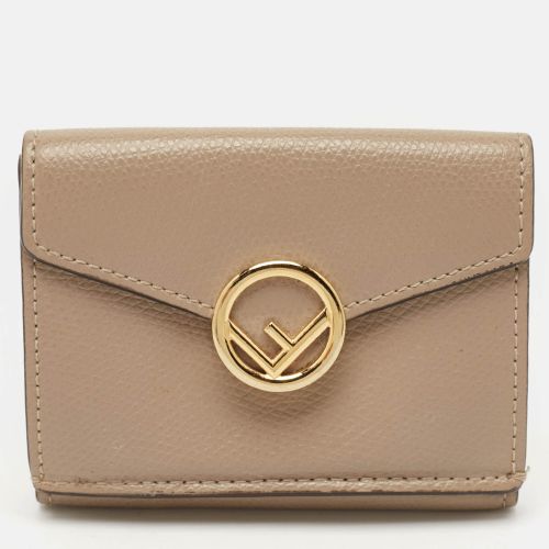 Fendi Beige Leather F is Fendi Trifold Wallet - Fendi - Modalova