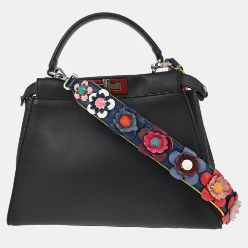 Fendi Black Leather Peekaboo 2way Handbag - Fendi - Modalova