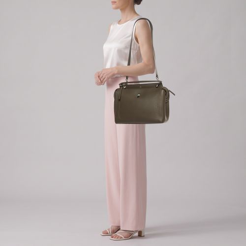 Dotcom Leather Top Handle Bag - Fendi - Modalova