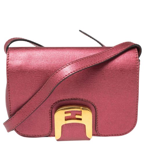 Pink Leather Chameleon Crossbody Bag - Fendi - Modalova