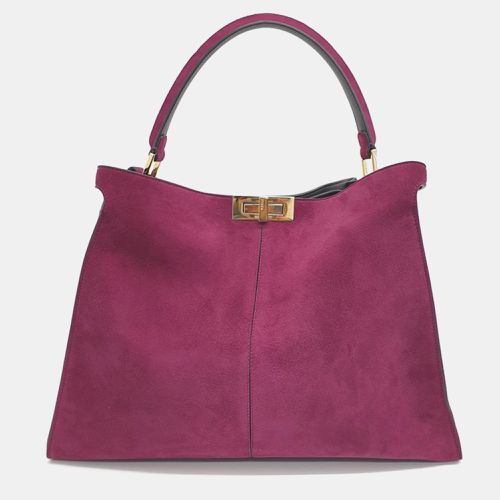 Fendi Purple Peekaboo Large Tote Bag - Fendi - Modalova