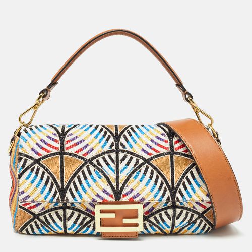 Fendi Multicolor Peacock Motif Beaded Baguette Bag - Fendi - Modalova