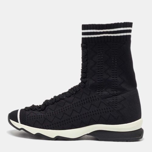 Knit Fabric Sock High Top Slip on Sneakers Size 38 - Fendi - Modalova