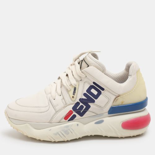 Fendi X Fila Off-White Leather Fila Mania Platform Sneakers 37 - Fendi - Modalova