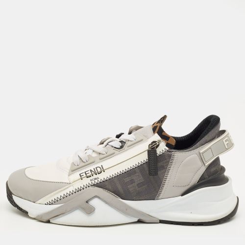 Fendi Multicolor Suede and Mesh Flow Low Top Sneakers Size 40 - Fendi - Modalova
