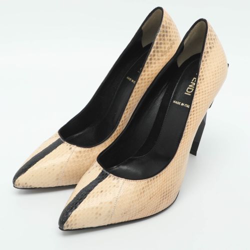 Size 38 Python Leather Pumps - Fendi - Modalova