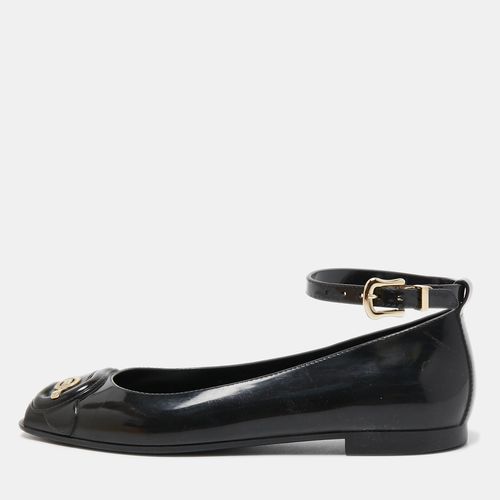 Fendi Black Jelly Buckle Ankle Strap Flats Size 36 - Fendi - Modalova