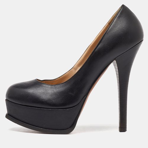 Fendi Black Leather Fendista Platform Pumps Size 38.5 - Fendi - Modalova