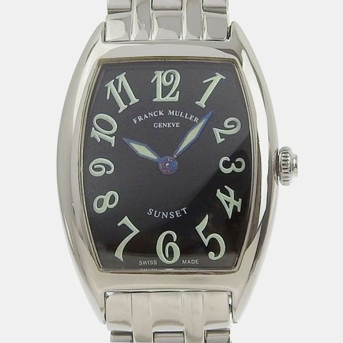 Silver Stainless Steel Tonneau Curvex Sunset Quartz Women's Wristwatch 25 mm - Franck Muller - Modalova