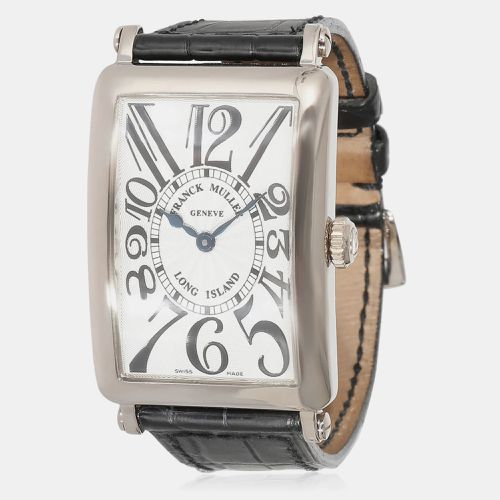 Franck Muller Silver 18k White Gold Long Island 950 QZ Quartz Women's Wristwatch 26 mm - Franck Muller - Modalova