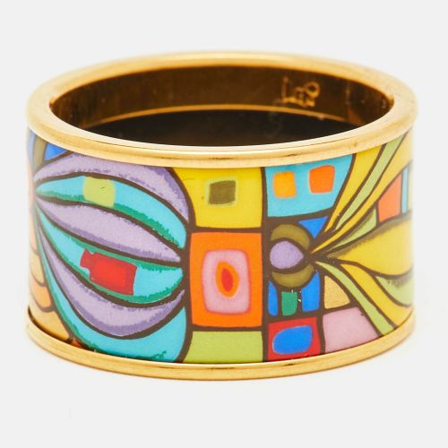 Frey Wille Diva Ring, Hundertwasser, 10002 Nights Fire Enamel Gold Tone Bracelet - Frey Wille - Modalova