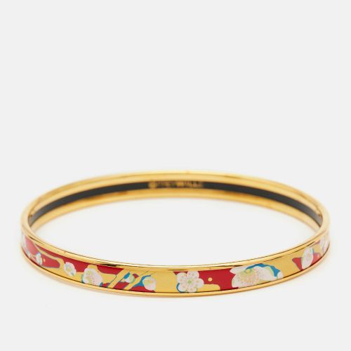 Frey Wille Hommage à Vincent van Gogh L'Amandier Rouge Éclat Printed Enamel Gold Tone Bracelet - Frey Wille - Modalova