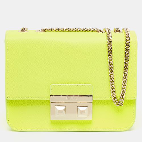 Furla Neon Green Leather Mini Bella Crossbody Bag - Furla - Modalova